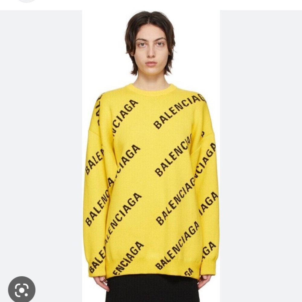 COPY - Balenciaga Logo Knit Crewneck Sweater Unisex - Picture 4 of 4
